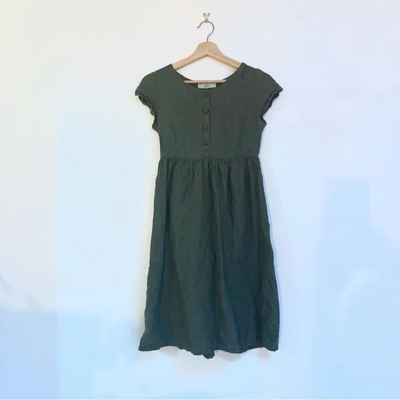 Handmade Linen Dress - Picture 3 of 8
